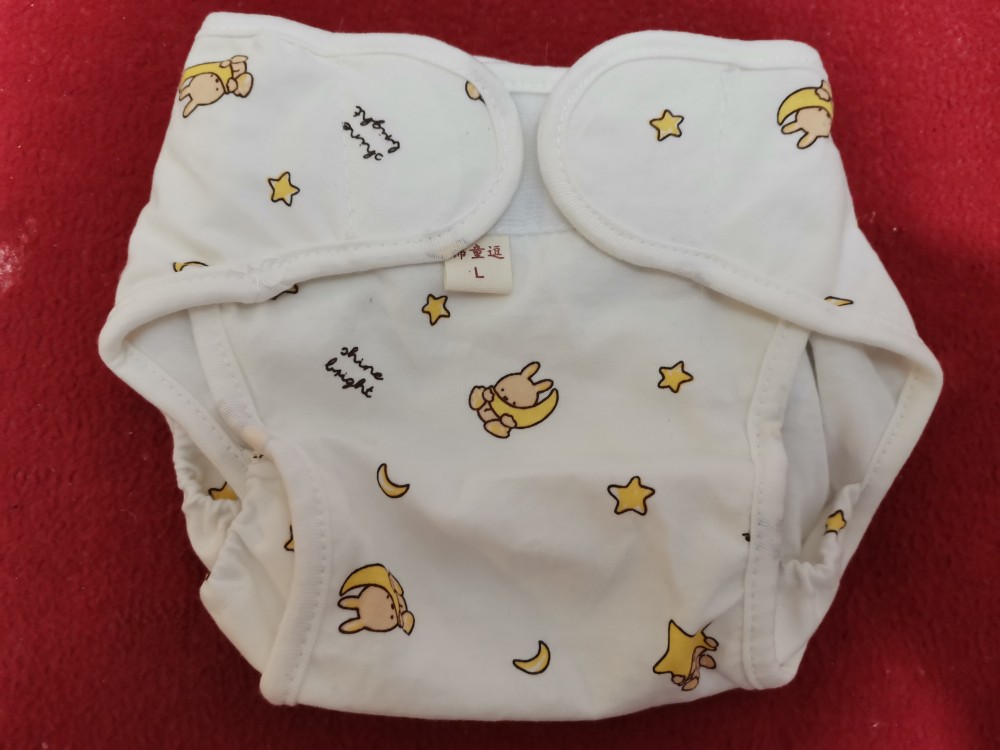 Newborn baby diaper can wash diaper pockets four seasons anti-side leakage cotton diaper pants