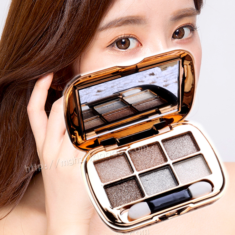 Pearlescent eyeshadow Earth color matte eyeshadow palette Nude makeup Burgundy Korean shiny crystal nude powder Waterproof makeup