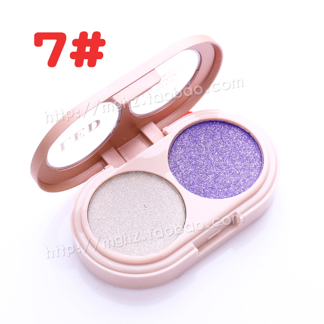 Bảng phấn mắt LED trang điểm sáng bóng trang điểm nude chính hãng kim cương phấn mắt hai màu cà phê một lõi vào cuối màu đất Hàn Quốc bảng mắt clio pro eye palette