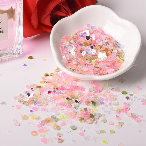 Смешанные румяна, блестки для ногтей, украшение для ногтей для маникюра для контуринга, аксессуары для лица