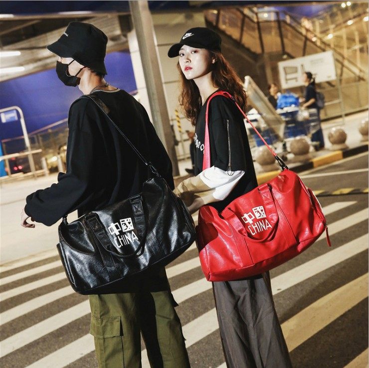 Crossbody Luggage Bag Sports Training Bag Shoulder Bag Tide Brand Shoes Fitness Bag Dry and Wet Separation Travel Tote Bag