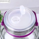 ZZ Sealing Tank 10l сливовая банка с женьшень с сверкающей стеклянной бутылкой с крышкой вакуум 2 кот и 10 фунтов