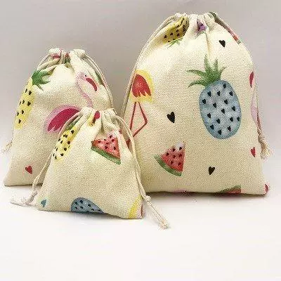 Новый карманный шнур, сумка для хранения в отеле, чехол для фена, другая сумка для хранения, карман на шнурке, хлопковый фланелевой чехол, джутовый.БК