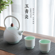 GuWu kiln fire jade celadon kung fu tea set home teapot teacup big like tea parlor tea parlour tea brewer