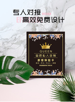 Voucher Order Flyer Health Store Experience Card Customized Beauty Salon Project Nail Toure Card Promotion