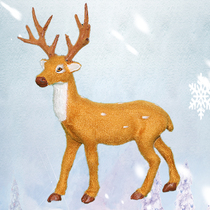 Christmas Decorations Christmas Elk Deer Emulation Deer Christmas Tree Decoration Short Gross Deer Indoor Hotel Large Scene Arrangement