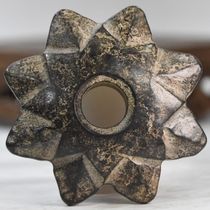 Hongshan culture meteorite meteorite iron Tibetan treasure grade cultural toy Tibet natural iron-containing old material meteorite ornaments eight-pointed star