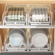 Kitchen dish storage rack cabinet built-in pull-out bowl rack pull-basket drawer-type installation-free partition dish storage rack