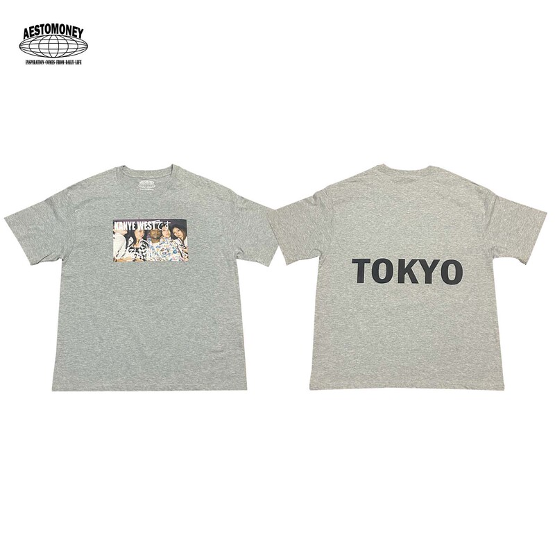 Aestomoney Pays Tribute to Kanye in Tokyo 2004 with a Millennial-Style Printed Short-Sleeve Shirt, Unisex Aestomoney Pays Tribute to Kanye in Tokyo 2004 with a Millennial-Style Printed Short-Sleeve Shirt, Unisex