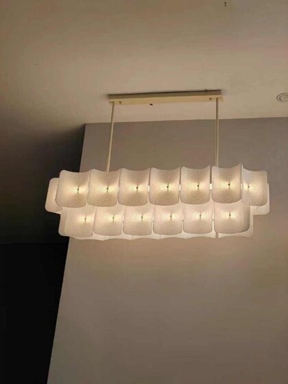 New Elegant Wabi-Sabi Style Living Room Chandelier, Main Light for Hall, Dining Room, Bedroom, Full Spectrum French Style Cream Style Lighting Fixtures