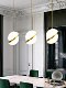 Nordic Bar Counter Gold Pendant Light, Minimalist Creative Decoration for Restaurant, Modern Bedside Stylish Staggered Sphere Ball Lamp