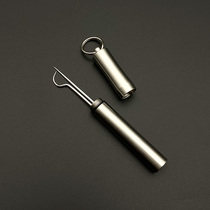 925 sterling silver toothpick portable precious metal tooth hook portable stainless steel toothpick box for parents and elders creative gift