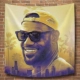 NBA LeBron James Nền vải Hiệp sĩ Hoàng đế nhỏ Poster Nhà vô địch Lakers Zhan Huang Hang LBJ Tapestry