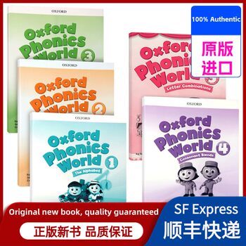 [In-Stock Original Imported New Foreign Language Books] English Original Oxford Children's Phonics Teaching Materials Oxford Phonics World Levels 1-5 Set, Full English Version, Oxford Publishing House 9780194596220
