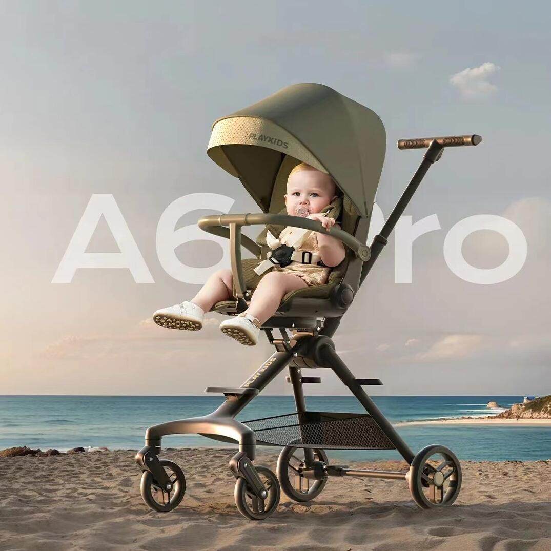 Детская коляска, легкая, для сидения и лежания, складная двусторонняя дорожная машина с зонтиком, детская простая детская коляска, Plo can slide baby artifact