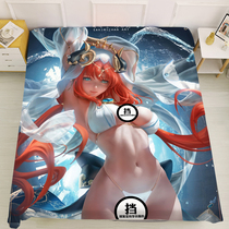 Customized bed sheet for sexy beauty single bed sheet for student dormitory sheet beautiful girl anime Japanese otaku gentleman bed