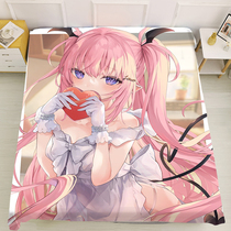 Customized anime sheets and fitted sheets with pictures sexy and cute beauties around student dormitory single and double mattress protectors
