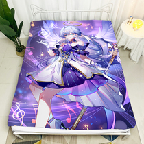 Customized robin peripheral star dome railway animation bed sheet mattress cover single fitted sheet student sheet protection cover