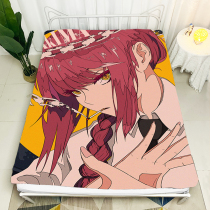 Customized Makima Peripheral Chainsaw Sheets and Mattress Covers Single and Double Fitted Sheets Student Sheet Protective Covers