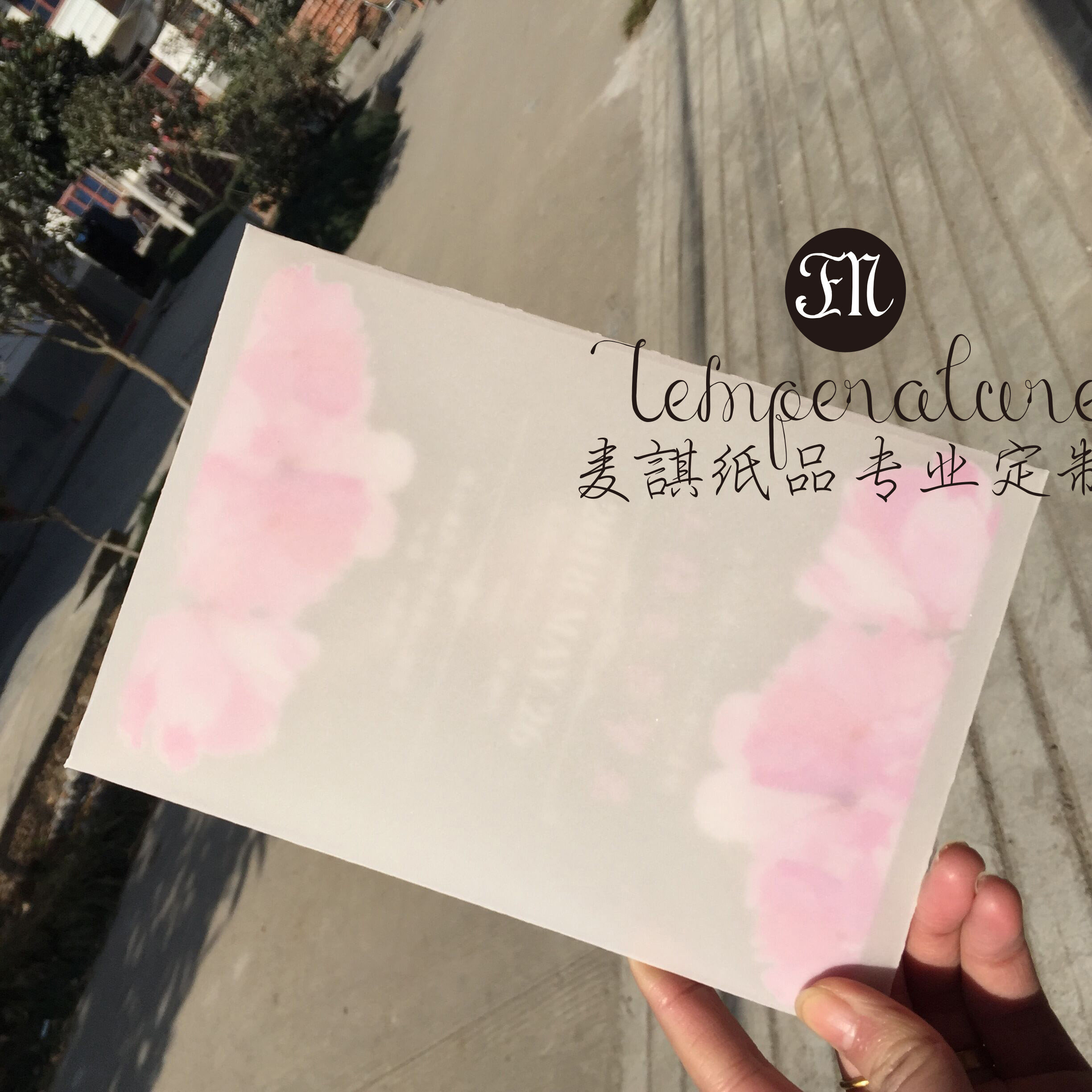 Wheat sulphate paper envelope retro European high-end custom translucent creative butter paper envelope wedding business