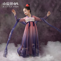 Xiao Anfish girl dress children dress Anti dress children Antique dress girl Tangwear summer Chinese wind dress
