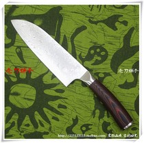 Exit tailstock handling knives 67 floors Damascus Steel 7 inch three Deco knife Multipurpose Knife with knife Fruit Knife