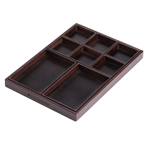 Chinese tea tray tea-making ornaments around the stove bamboo tray tea room eight-square grid snack tray bamboo tea table fruit tray
