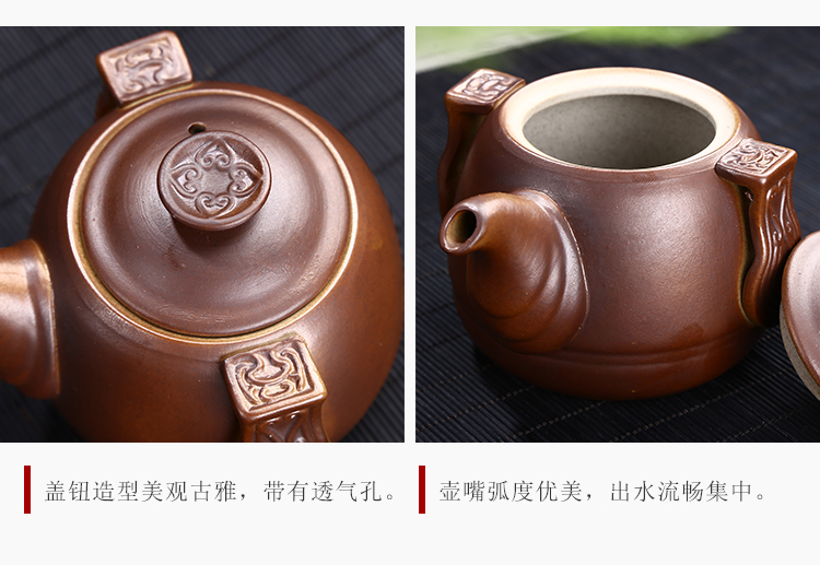 Undressed ore violet arenaceous kung fu tea sets firewood ceramic tea cup lid bowl sitting room of a complete set of the home office