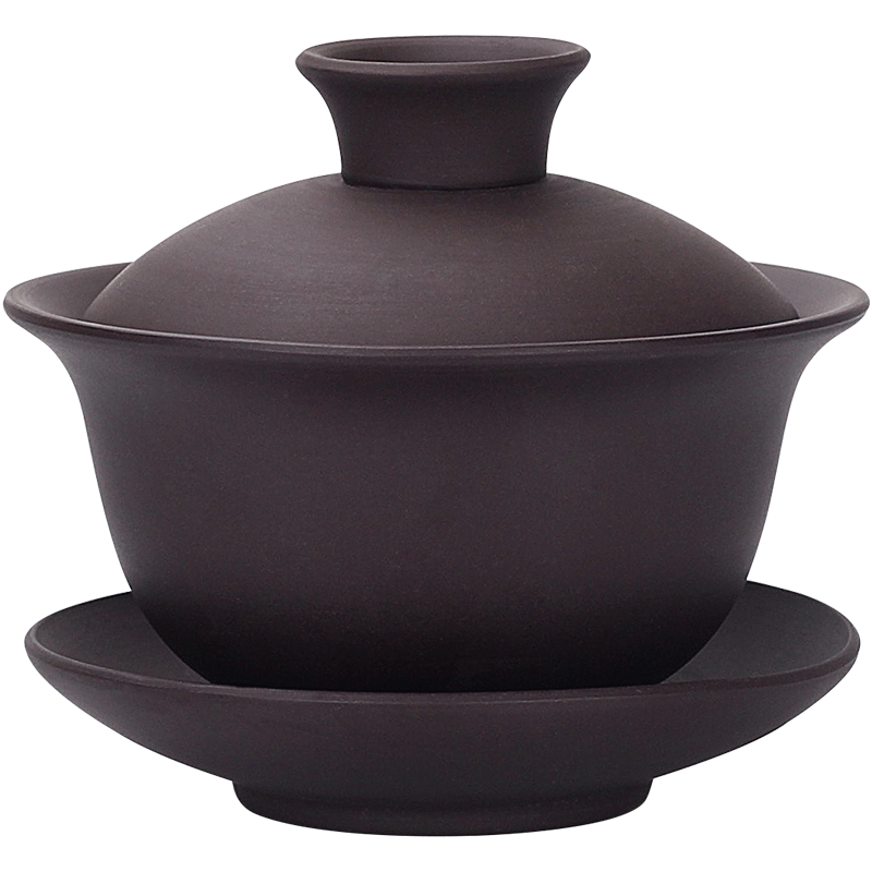 Yixing undressed ore violet arenaceous tureen kung fu tea tea for only three bowl of tea cup large teapot teacup firewood