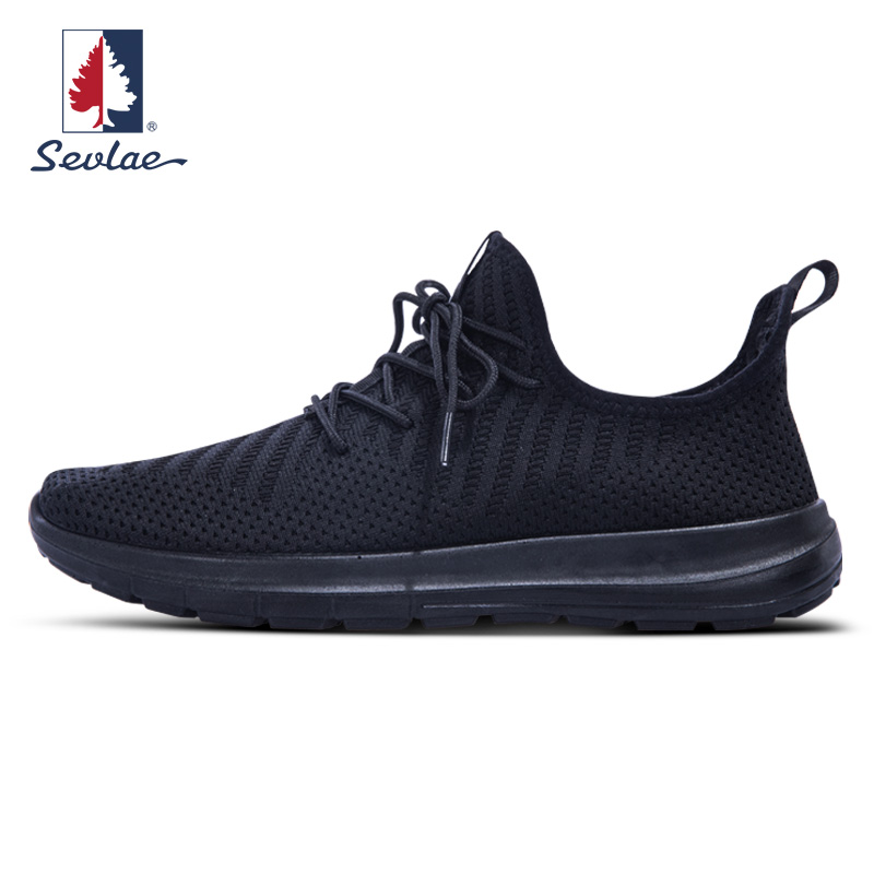 sevlae St. Flexspring Summer's new men and women's flying weasel rebound casual sneakers breathable running shoes