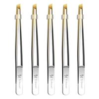 Пять из косой зажимы в бровь