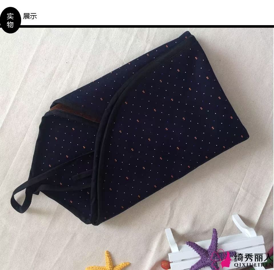 Mùa thu và mùa đông cotton cộng với nhung ấm áp nam tạp dề chăm sóc bảo vệ bụng dày lên người lớn tạp dề cotton đen mùa xuân và mùa hè mát mẻ ao ngu dep quyen ru