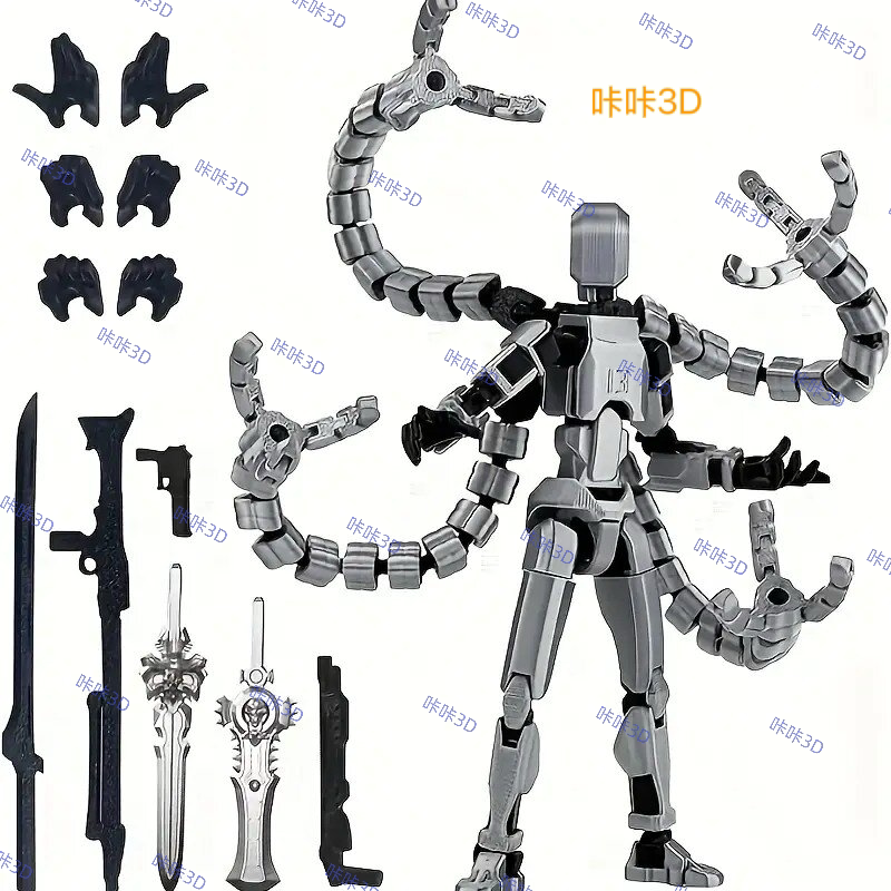 Dummy13 Octopus Doctor Demon 3D Printed Puzzle Articulated Toy for Boys Magnetic Assembled