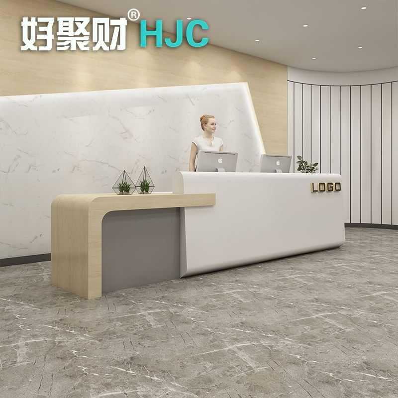 吧台桌简约现代公司店铺大气收银台美容院服装店前台接待台柜台