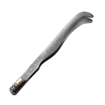 Home Friend Tea Pinch Kongfu Tea Accessories Damascus Stainless Steel Tea Clip Tea Channel Zero Deserve Tea Tweezers for Home