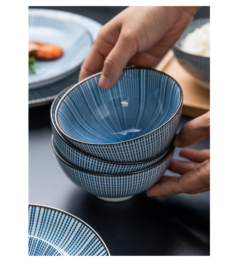 Jingdezhen ceramic dishes suit creative household eat bowl bowl Japanese dishes suit move ins of the wind
