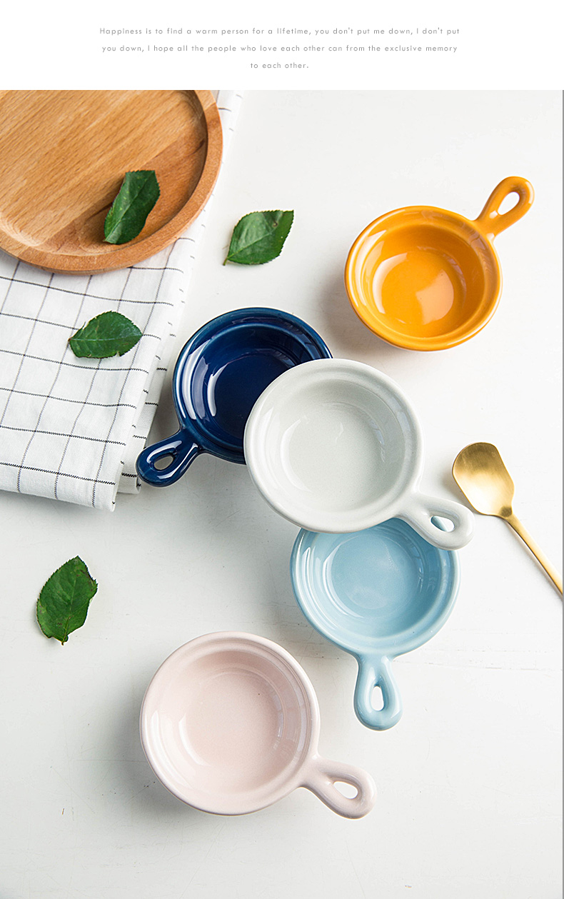 Creative dish, high - temperature ceramic baking bowl pudding household sauce dip seasoning little jealous dish dishes flavor dishes