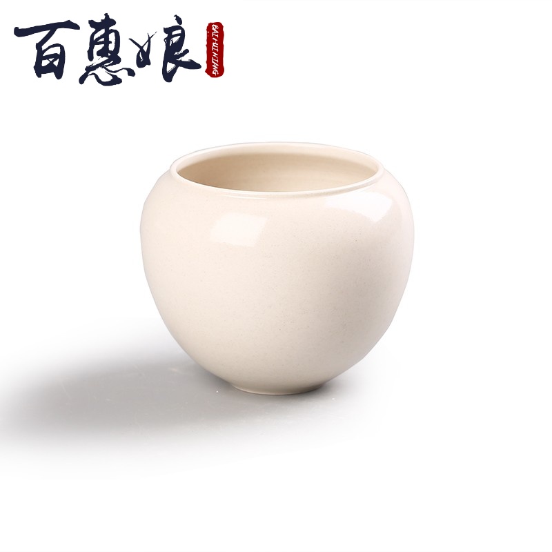 (niang jingdezhen ceramic tea by hand XiCha sea built plant ash water, after the wash to writing brush washer from Japanese kunfu tea cup