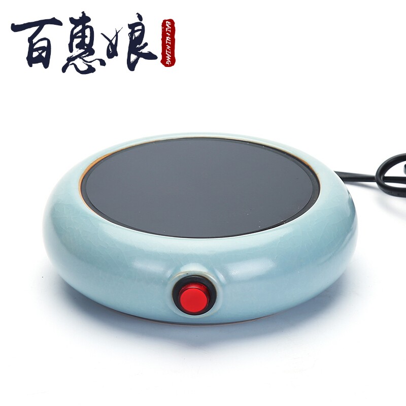 Temperature (niang Japanese tea ware keller mat glass teapot office constant Temperature heating base treasure to the glass