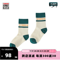 VISION Street Wear for male and female children in striped socks 22 spring new