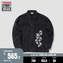 VISION STREET WEAR loose embroidered LOGO jacket men and women with the same fashion jacket