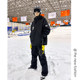 Waterproof snowboarding jacket men's cotton thickened mountaineering jacket oversize large size assault cotton jacket winter