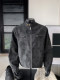 Black Tie-Dye Pu Leather Jacket for Men, Autumn and Winter Heavy-Duty High-Street Fashion Brand Stand-Collar Thickened Warm Coat