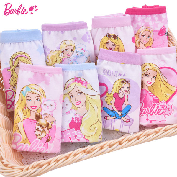 BARBIE 芭比 纯棉 女童内裤 6条装 优惠券折后¥29包邮(¥49-20)