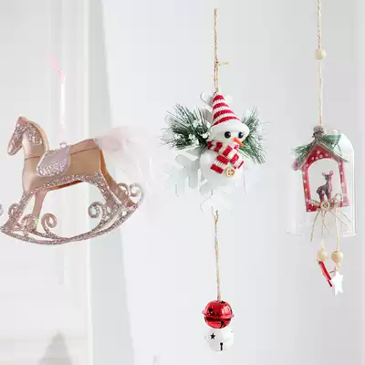 Christmas Day decorative gifts Christmas tree creative pendant snowman flower wood craft ins Wind deer ornaments handmade