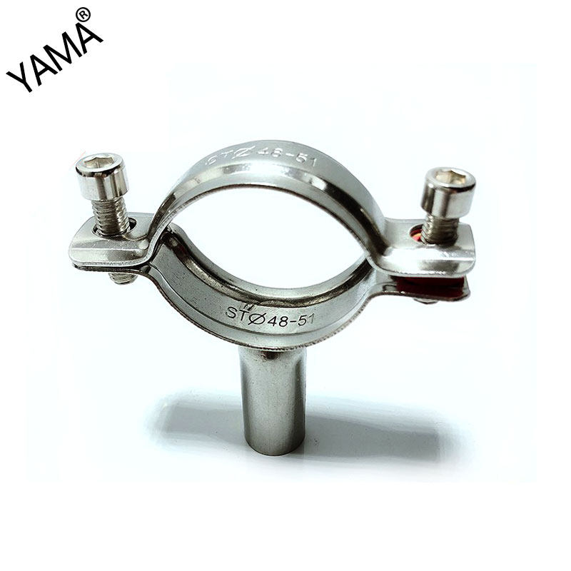 Welded pipe bracket stainless steel pipe sub-frame round pipe fixed clamp pipe entrusted with adjustable pipe clamp clean pipe clamp