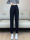 Trendy Brand 1212 Carrot Harem Pants for Women, Autumn and Winter Fleece-Lined Pants, Popular Women's Slim-Fit Casual Pants, Sweatpants