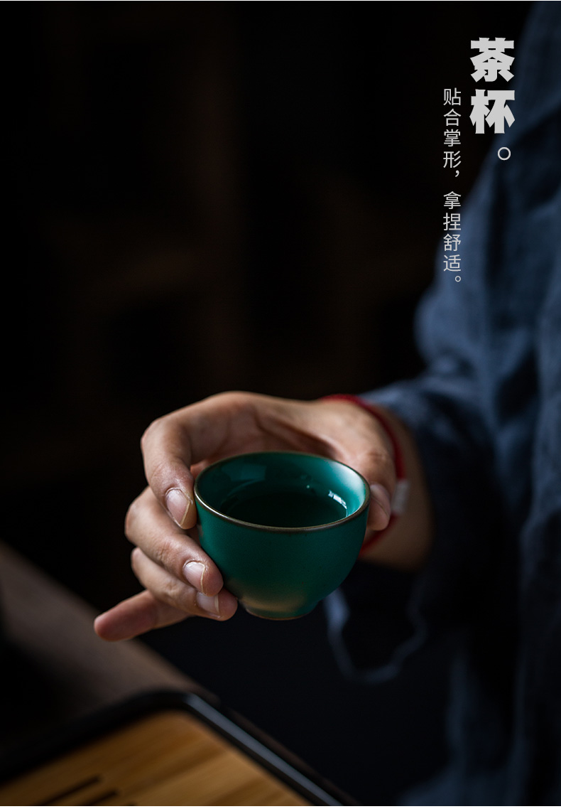ShangYan kung fu tea set suit household Japanese teapot teacup tea tray was contracted small office of a complete set of tea set