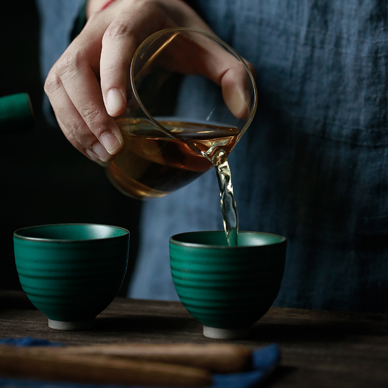 Restoring ancient ways ShangYan Japanese kung fu masters cup coarse pottery cups sample tea cup single thread small cup cup bowl