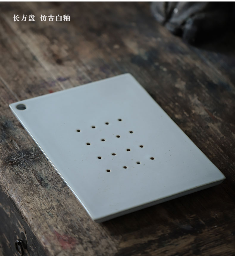 ShangYan ceramic tea tray was small tea table tea tray was contracted household water storage type restoring ancient ways Japanese dry terms plate saucer plate